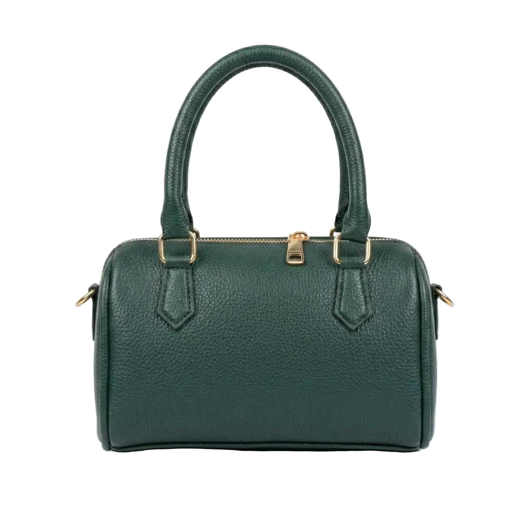 Dark Green Mini Duffle Handbag