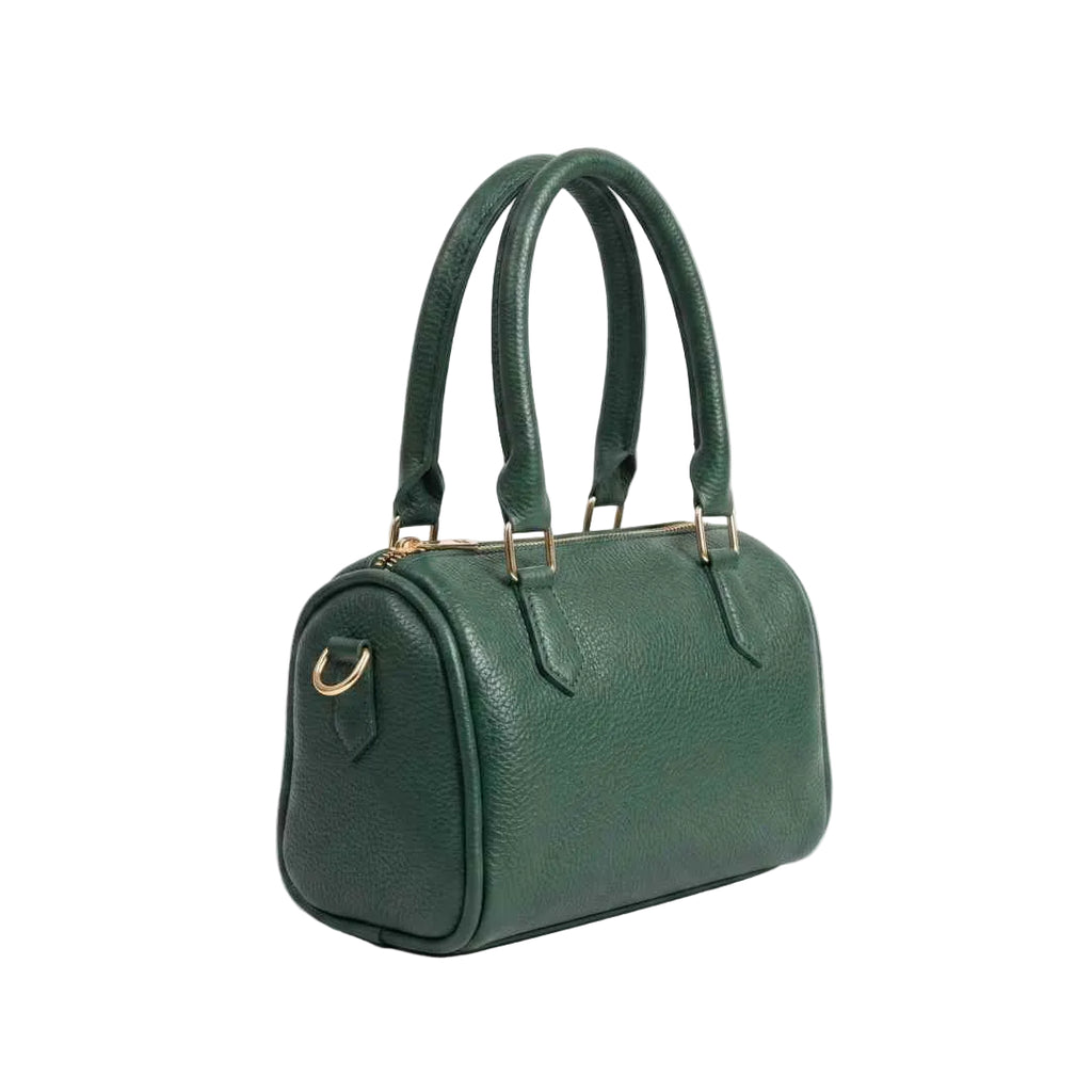 Dark Green Mini Duffle Handbag