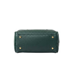 Dark Green Mini Duffle Handbag