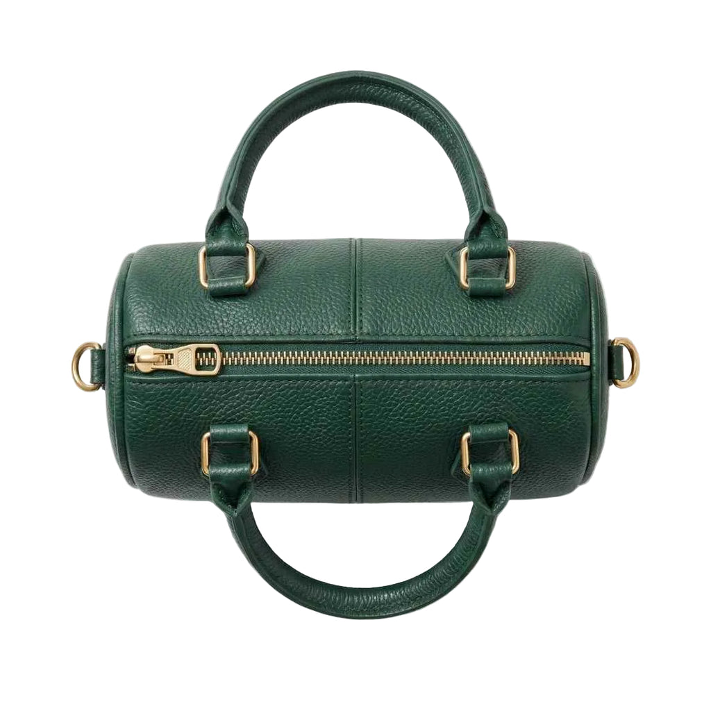Dark Green Mini Duffle Handbag