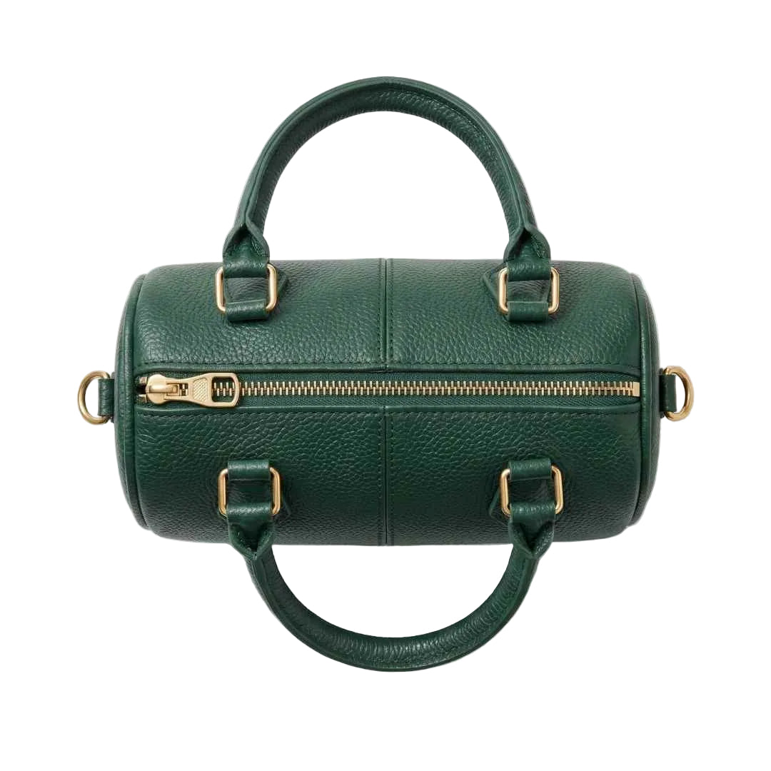 Dark Green Mini Duffle Handbag