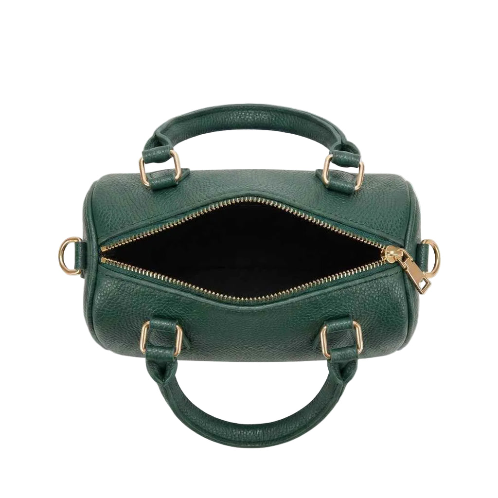 Dark Green Mini Duffle Handbag