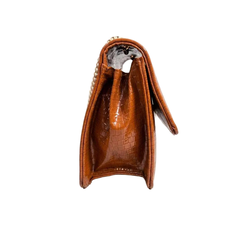 Brown Willow Crossbody Bag