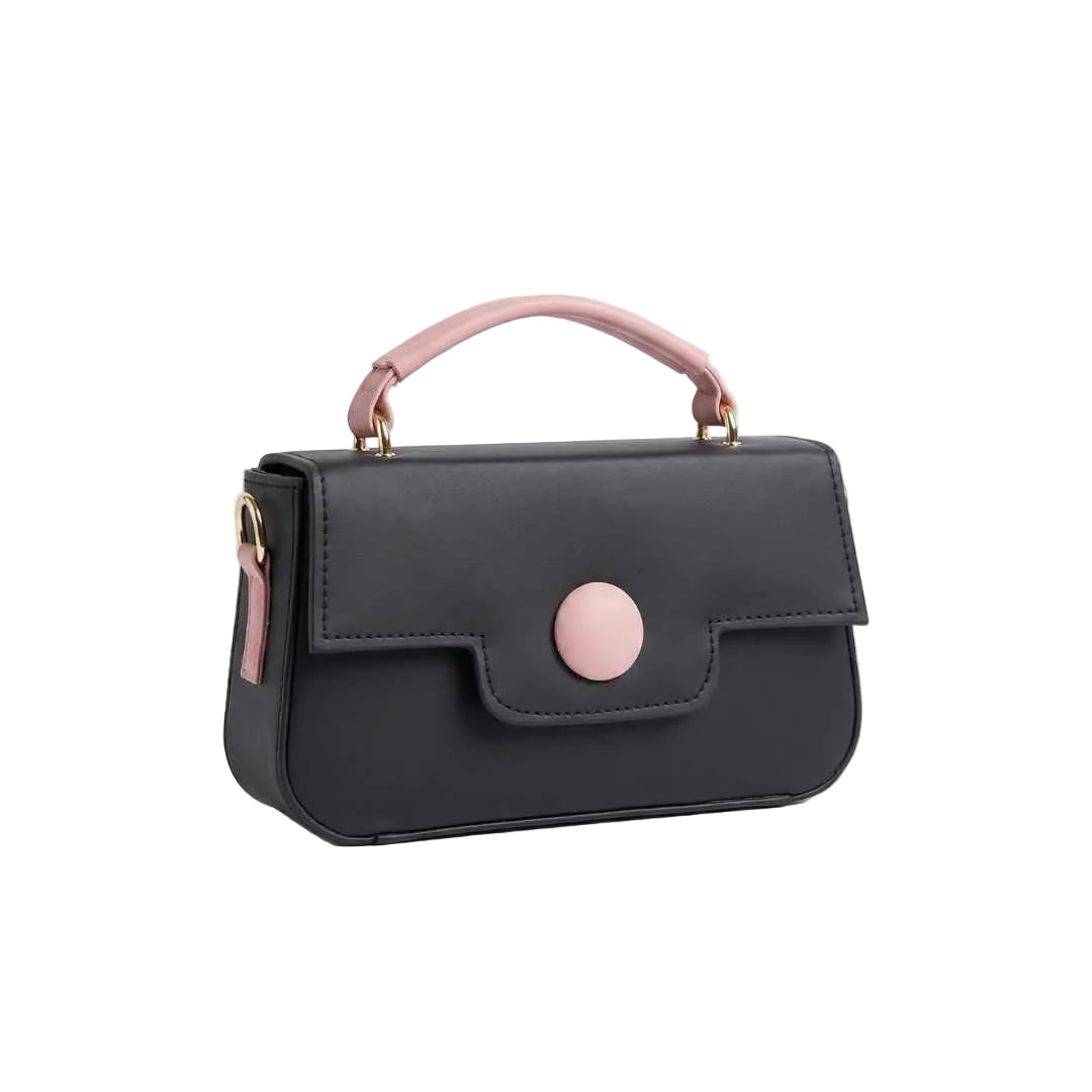 Black Mini Satchel Handbag